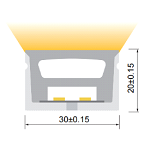 Гибкий неон XLD-NEON-3020-H